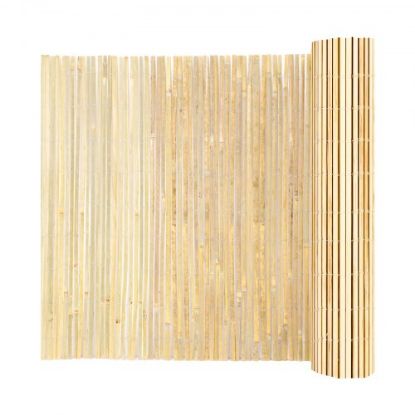 Picture of VEVOR Natural Bamboo Slat Screening Privacy Bamboo Slat Fence 3 ft H x 19.6 ft L