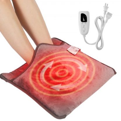 Picture of VEVOR Electric Heated Foot Warmer Soft Flannel Foot Heating Pad 21.5" x 19.0"