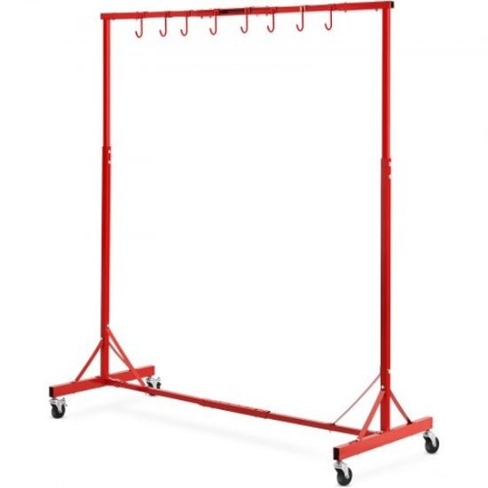 Picture of Newly Upgraded！VEVOR Painting Rack Adjustable Paint Hanger 8 Hooks Auto Body Painting Stand