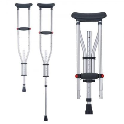 Picture of VEVOR Underarm Crutches 13-Level Height Adjustable Under Arm Walking Crutches