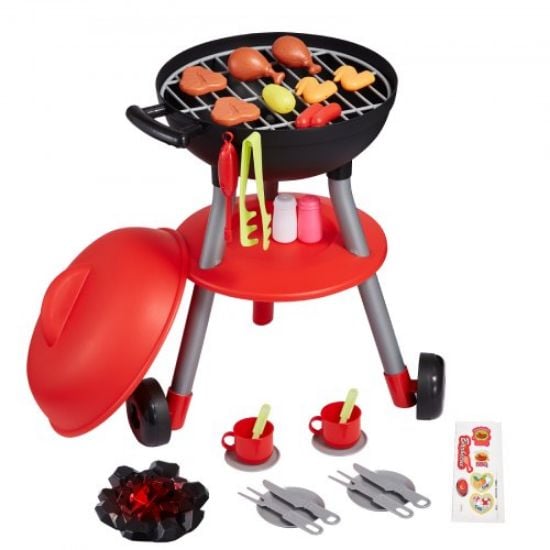 Picture of VEVOR 19 PCS Kids BBQ Grill Playset Cooking Grill Toy Set with Smoke Sound Light