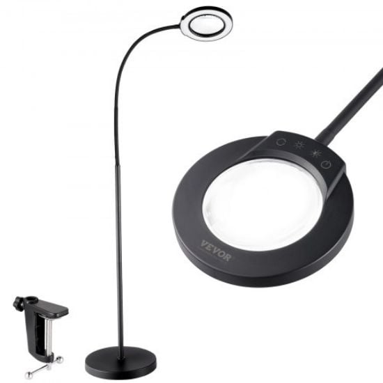 Picture of VEVOR 5X Floor Magnifying Glass with Light and Stand Flexible Gooseneck LED