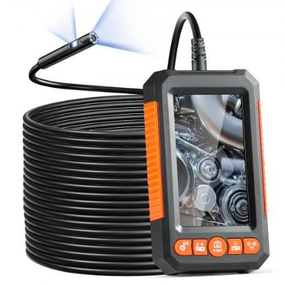 Picture of VEVOR Endoscope Camera with Lights Dual Lens Borescope 49.2FT Cable 4.3" Screen