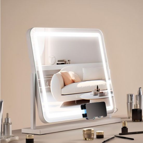 Picture of VEVOR 12” Vanity Mirror With Lights LED Makeup Round w/ Smart Touch for Bedroom