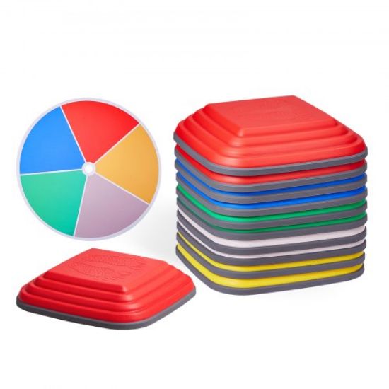 Picture of VEVOR Kids Balance Stepping Stones Sensory Obstacle Course 12 PCS Outdoor Indoor