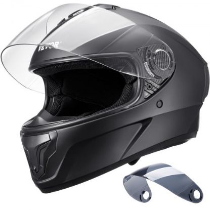 Picture of VEVOR 3/4-Face Motorcycle Helmet Motocross Helmet with Bluetooth Communication