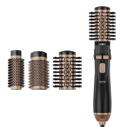 Picture of VEVOR Rotating Hair Dryer Brush Hot Air Styling Brush with 1.5" and 2" Head