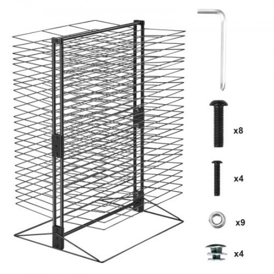 Picture of VEVOR Art Drying Rack 50 Removable Shelves Painting Drying Rack for Classroom