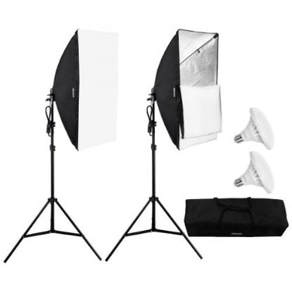 Picture of VEVOR Softbox Lighting Kit 16 in x 16 in 3000-6500K Adjustable for Shooting