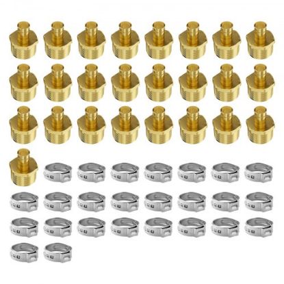 Picture of VEVOR Pipe Fittings 1/2" 25PCS (Straight,Elbows,Tees) Push-Fit for Air System