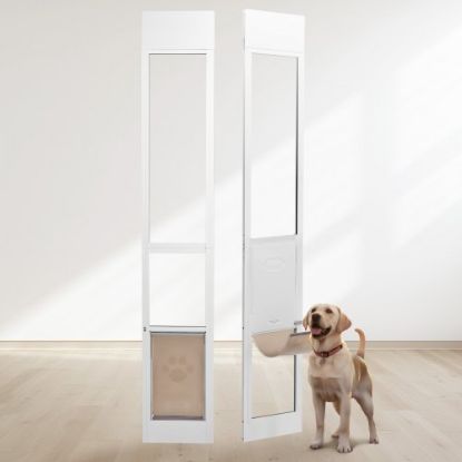 Picture of VEVOR Dog Door for Sliding Glass Door 75 7/8"-80 11/16" Adjustable Height XL