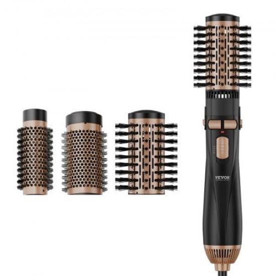 Picture of VEVOR Rotating Hair Dryer Brush Hot Air Styling Brush with 3 Interchange Heads