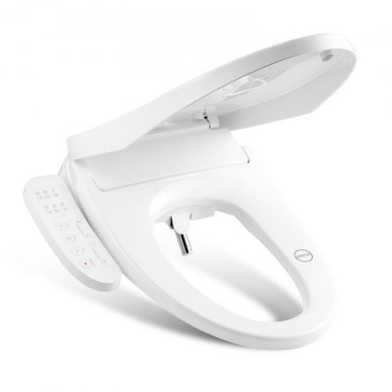 Picture of Elongated Bidet Toilet Seat Electric Smart Heated Seat Side Arm Control