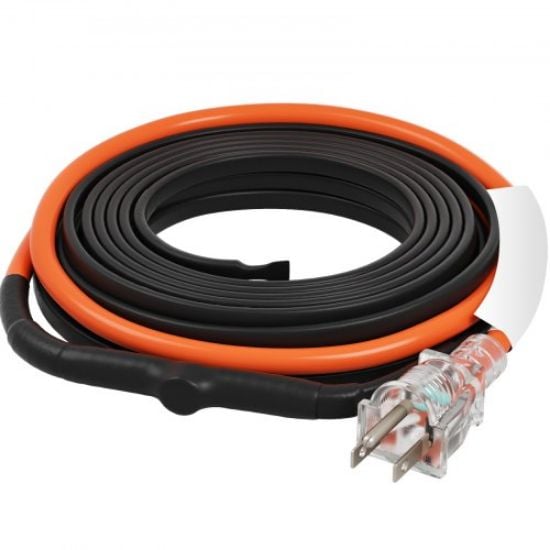 Picture of Self-Regulating Pipe Heating Cable 50FT 5W/FT Heat Tape for Pipes Roof