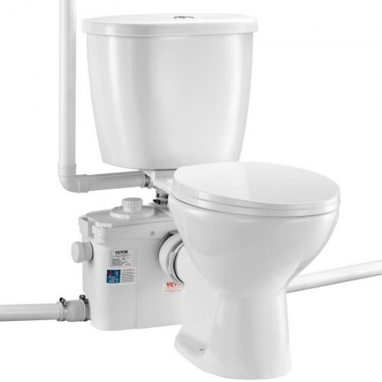 Picture of VEVOR Macerating Toilet System with 700W Pump Upflush Toilet For Basement