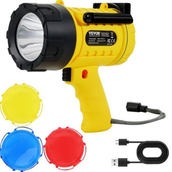 Picture of USB Super Bright Rechargeable Spotlight Flashlight 1000,000LM Searchlight