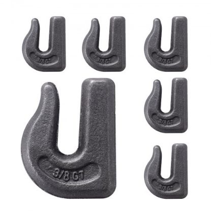 Picture of VEVOR 3/8" Tractor Bucket Hooks Grade 70 Forged Steel Grab Hooks Backer Plate