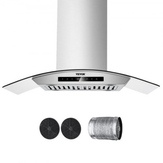 Picture of VEVOR 36" Wall Mount Range Hood Ceiling Mount Vent 800CFM Gesture & Touch Control