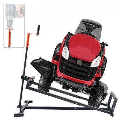 Picture of 500 Lbs Lawn Mower Lift with Hydraulic Jack for Riding Tractor Lawn Mowers