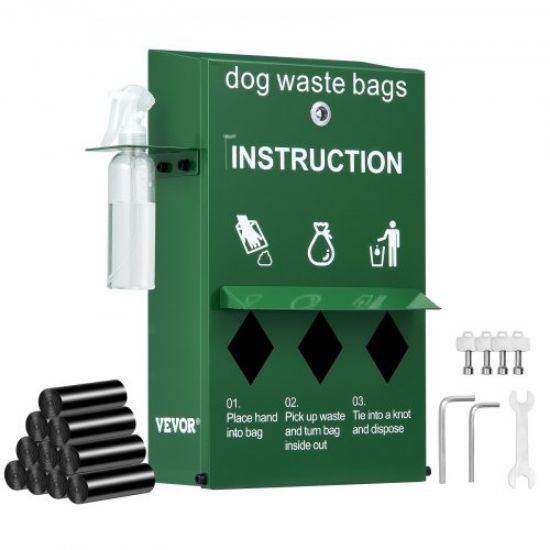 Picture of Dog Waste Station 11.5 Gallons Outdoor Dog Poop Station with 600 Bags