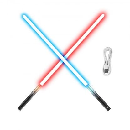 Picture of Lightsaber 12 RGB Colors 38" Sound Mute Rechargeable Dueling Light Saber