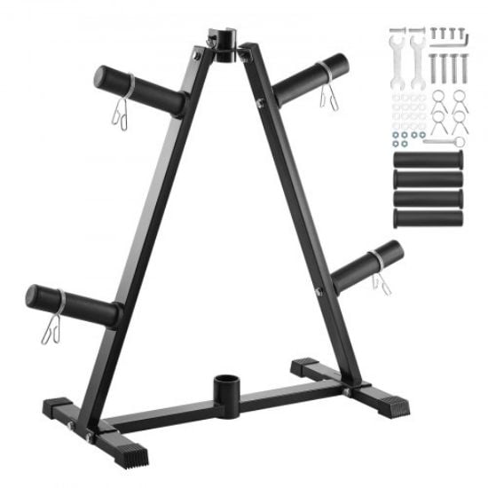 Picture of Wall Mounted Weight Plate Holder Home Gym Weight Storage Rack 4 Pack 2 inch