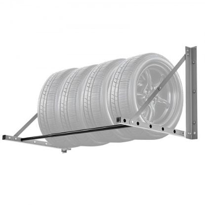 Picture of Rolling Tire Storage Rack 2-Shelf Tire Holder Hold up to 12 Standard Tires