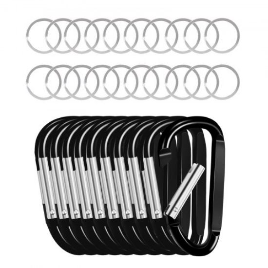 Picture of Caribeaner Clip Spring Snap Hook Keyring Camping Sports Karabiner 10 PCS